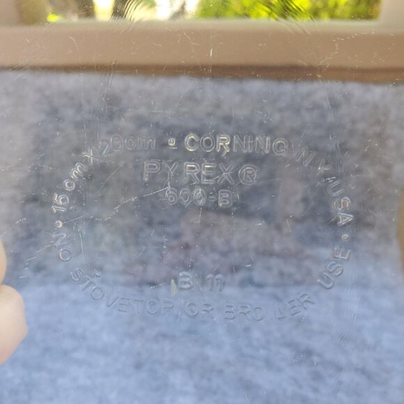 Vintage Corning Pyrex 600-B Clear Glass Pumpkin-Shaped Baking Dish Thanksgiving - Picture 7 of 7